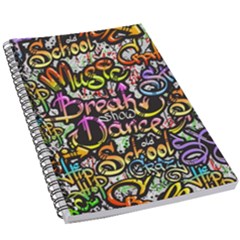 Graffiti Word Seamless Pattern 5 5  X 8 5  Notebook by Simbadda