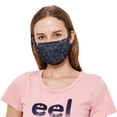 Mathematical-seamless-pattern-with-geometric-shapes-formulas Crease Cloth Face Mask (adult) by Simbadda