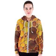 Abstract Oil Painting Women s Zipper Hoodie by Excel