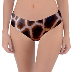 Giraffe Skin Design Reversible Classic Bikini Bottoms