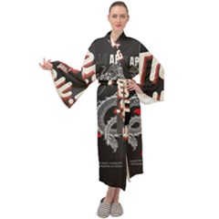 Dragon  Maxi Velvet Kimono by Sonugujjar