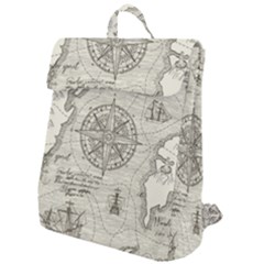 Vintage World Map Antique Flap Top Backpack by Proyonanggan