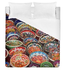 Art Background Bowl Ceramic Color Duvet Cover (queen Size) by Proyonanggan