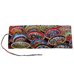 Art Background Bowl Ceramic Color Roll Up Canvas Pencil Holder (s) by Proyonanggan