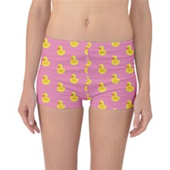 Rubber Duck Pattern Reversible Boyleg Bikini Bottoms by Valentinaart