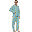 Rubber duck pattern Men s Long Sleeve Velvet Pocket Pajamas Set View2