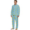 Rubber duck pattern Men s Long Sleeve Velvet Pocket Pajamas Set View3