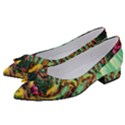 Monkey Tiger Bird Parrot Forest Jungle Style Women s Bow Heels View2