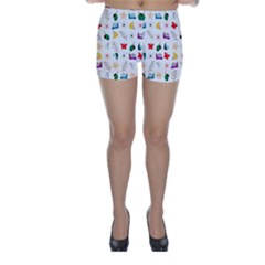 Snail Butterfly Pattern Seamless Skinny Shorts