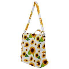 Sunflower Flower Seamless Crossbody Backpack by Amaryn4rt