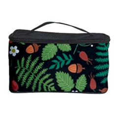 Pattern Forest Leaf Fruits Flowers Motif Cosmetic Storage Case