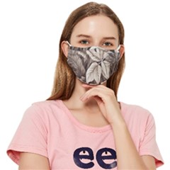 Plant Leaves Pattern Fitted Cloth Face Mask (adult) by Amaryn4rt