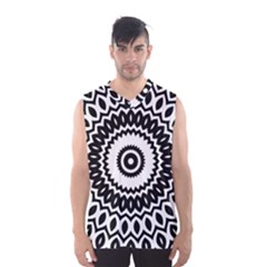 Circular Concentric Radial Symmetry Abstract Men s Basketball Tank Top by pakminggu