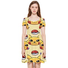 Pikachu Inside Out Cap Sleeve Dress