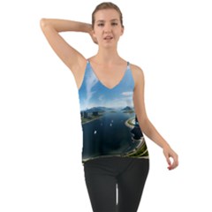 Futuristic City Fantasy Scifi Chiffon Cami