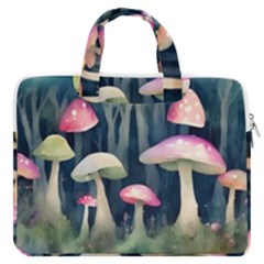 Mushroom Fungus Macbook Pro 13  Double Pocket Laptop Bag