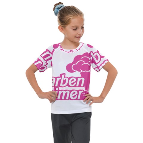 Barbenheimer Kids  Mesh Piece Tee by Valentinaart