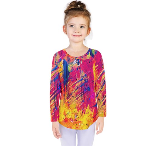 Various Colors Kids  Long Sleeve Tee by artworkshop