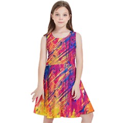 Various Colors Kids  Skater Dress