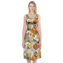 Wallpapper Midi Sleeveless Dress