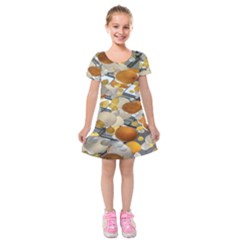 Wallpapper Kids  Short Sleeve Velvet Dress by artworkshop