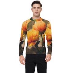 Yellow Butterfly Flower Men s Long Sleeve Rash Guard by artworkshop