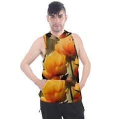 Yellow Butterfly Flower Men s Sleeveless Hoodie by artworkshop