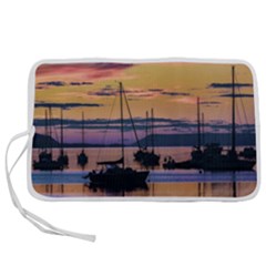 Twilight Over Ushuaia Port Pen Storage Case (l) by dflcprintsclothing