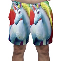 Unicorn Design Men s Shorts by Trending