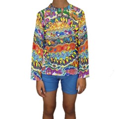 Supersonic Sunblast Kids  Long Sleeve Swimwear by chellerayartisans