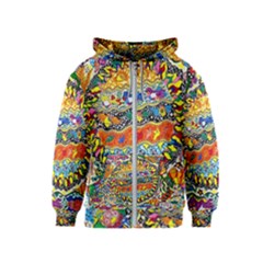 Supersonic Sunblast Kids  Zipper Hoodie by chellerayartisans