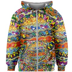 Supersonic Sunblast Kids  Zipper Hoodie Without Drawstring by chellerayartisans