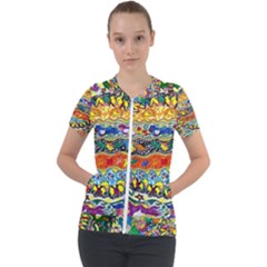 Supersonic Sunblast Short Sleeve Zip Up Jacket by chellerayartisans