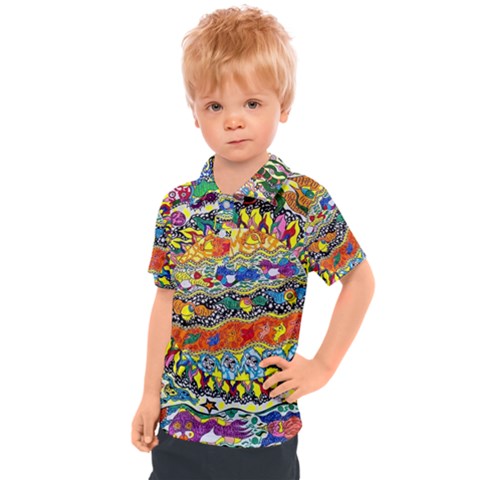 Supersonic Sunblast Kids  Polo Tee by chellerayartisans