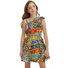 Supersonic Sunblast Kids  One Shoulder Party Dress by chellerayartisans