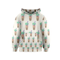 Cute Boba Kids  Pullover Hoodie