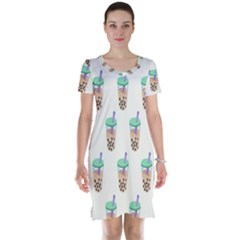 Cute Boba Short Sleeve Nightdress by artworkshop