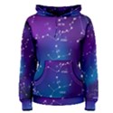 Realistic Night Sky With Constellations Women s Pullover Hoodie View1