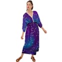 Realistic Night Sky With Constellations Grecian Style  Maxi Dress View1