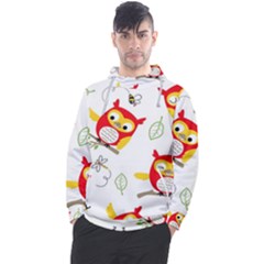 Seamless-pattern-vector-owl-cartoon-with-bugs Men s Pullover Hoodie by pakminggu