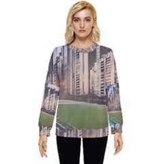 Building City Urban Path Road Skyline Hidden Pocket Sweatshirt by uniart180623