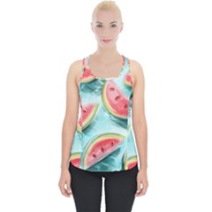 Watermelon Fruit Juicy Summer Heat Piece Up Tank Top