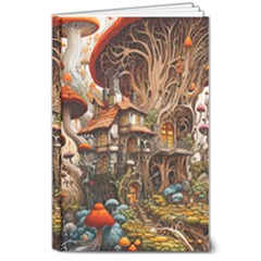 House Mushrooms 8  X 10  Hardcover Notebook