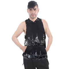 New York Skyline Men s Sleeveless Hoodie by Bedest