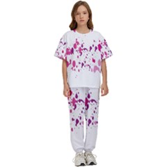 Blot-01  Kids  T-shirt And Pants Sports Set by nateshop