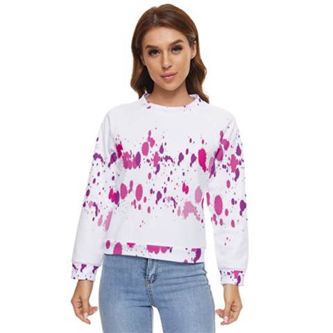 Blot-01  Women s Long Sleeve Raglan T-shirt by nateshop