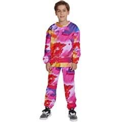 Colorful-100 Kids  Sweatshirt Set by nateshop