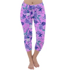 Violet-02 Capri Winter Leggings  by nateshop