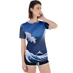 The Great Wave Off Kanagawa Perpetual Short Sleeve T-shirt