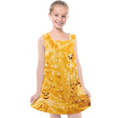 Water-gold Kids  Cross Back Dress by nateshop